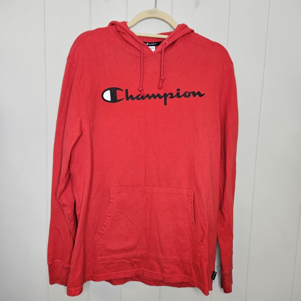 Champion Lightweight Hoodie Red Large